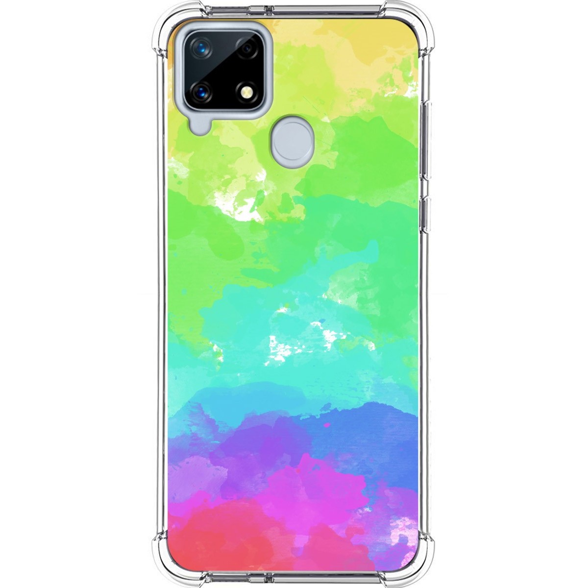 Funda Silicona Antigolpes para Realme 7i / Narzo 30A diseño Acuarela 03 Dibujos