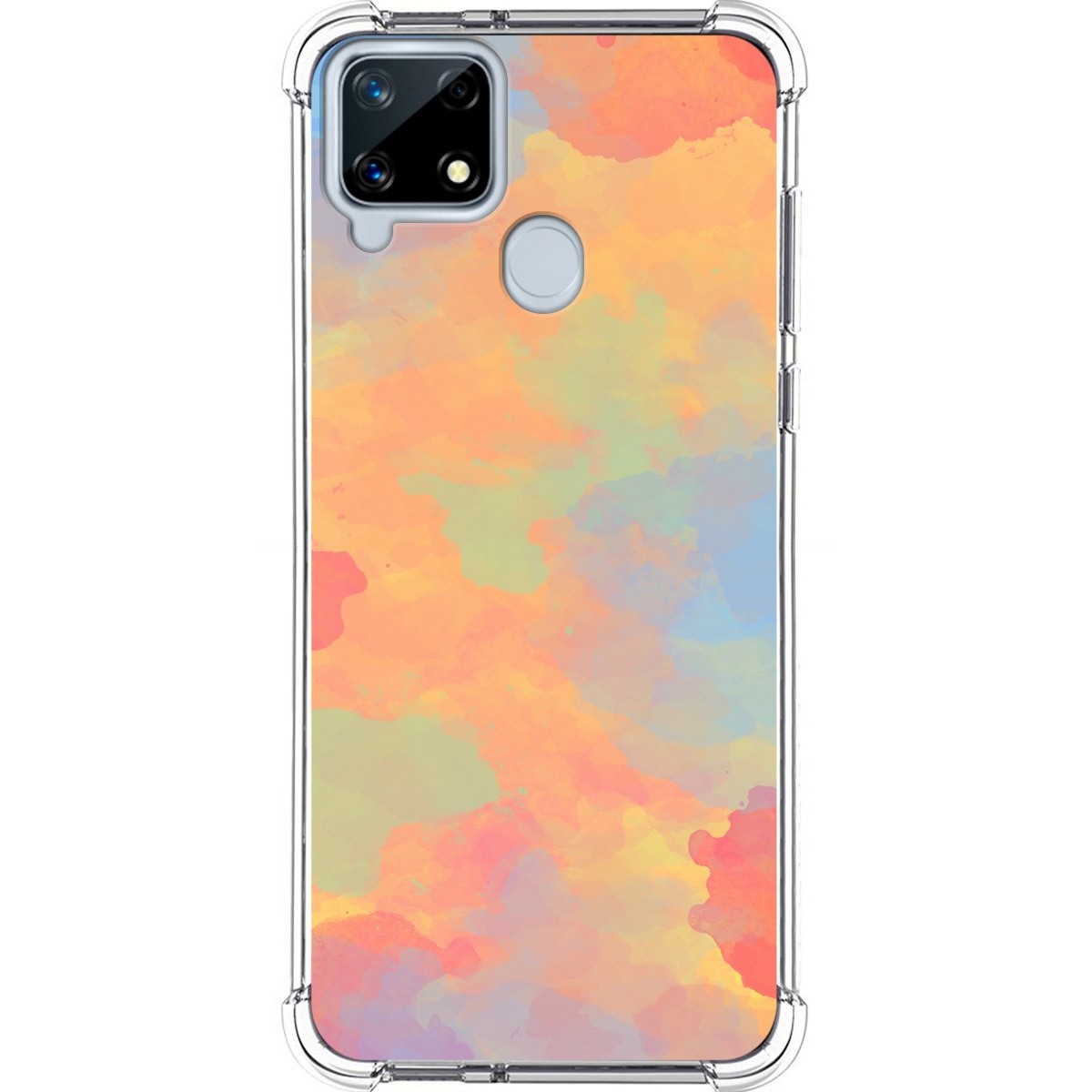 Funda Silicona Antigolpes para Realme 7i / Narzo 30A diseño Acuarela 08 Dibujos