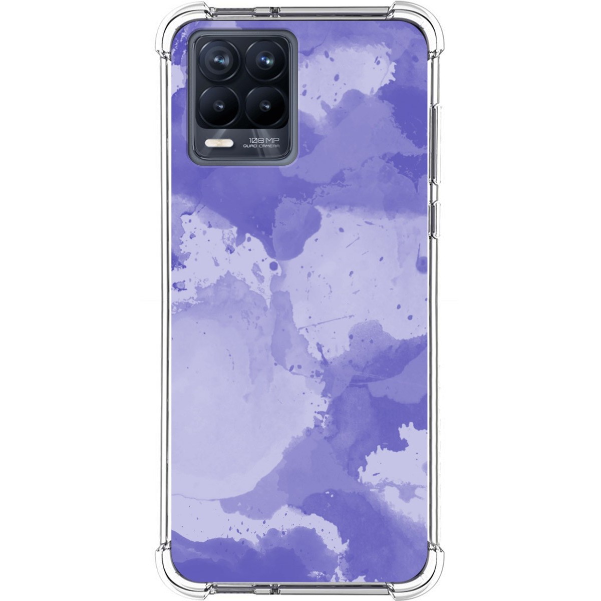 Funda Silicona Antigolpes para Realme 8 4G / 8 Pro diseño Acuarela 01 Dibujos