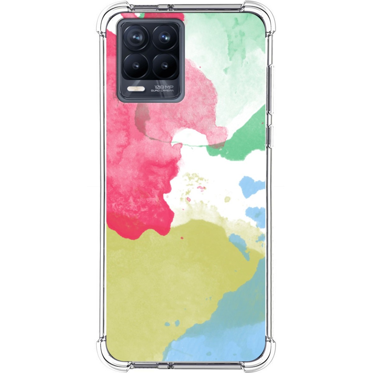 Funda Silicona Antigolpes para Realme 8 4G / 8 Pro diseño Acuarela 02 Dibujos