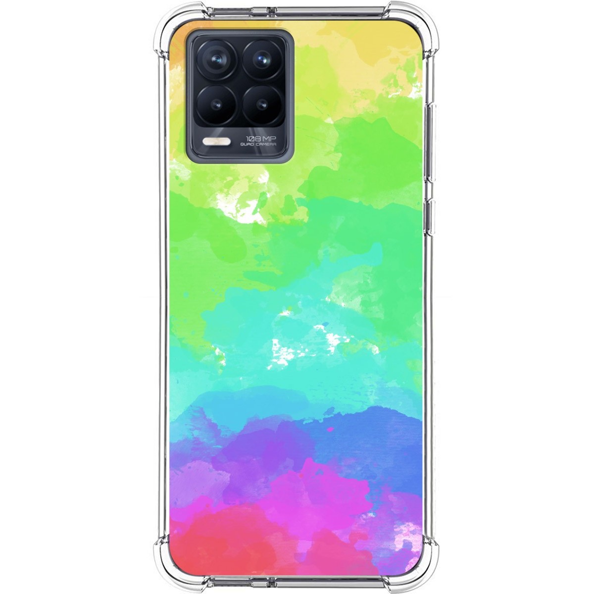 Funda Silicona Antigolpes para Realme 8 4G / 8 Pro diseño Acuarela 03 Dibujos