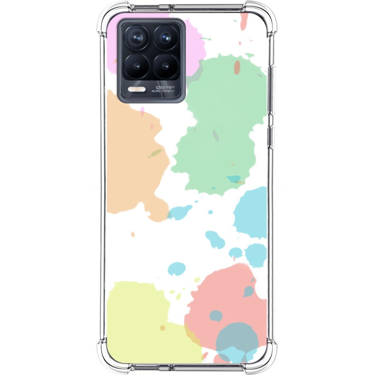 Funda Silicona Antigolpes para Realme 8 4G / 8 Pro diseño Acuarela 05 Dibujos