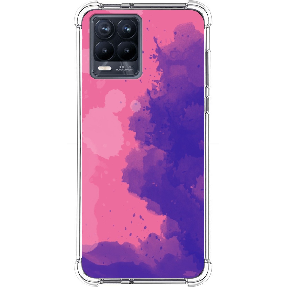 Funda Silicona Antigolpes para Realme 8 4G / 8 Pro diseño Acuarela 07 Dibujos