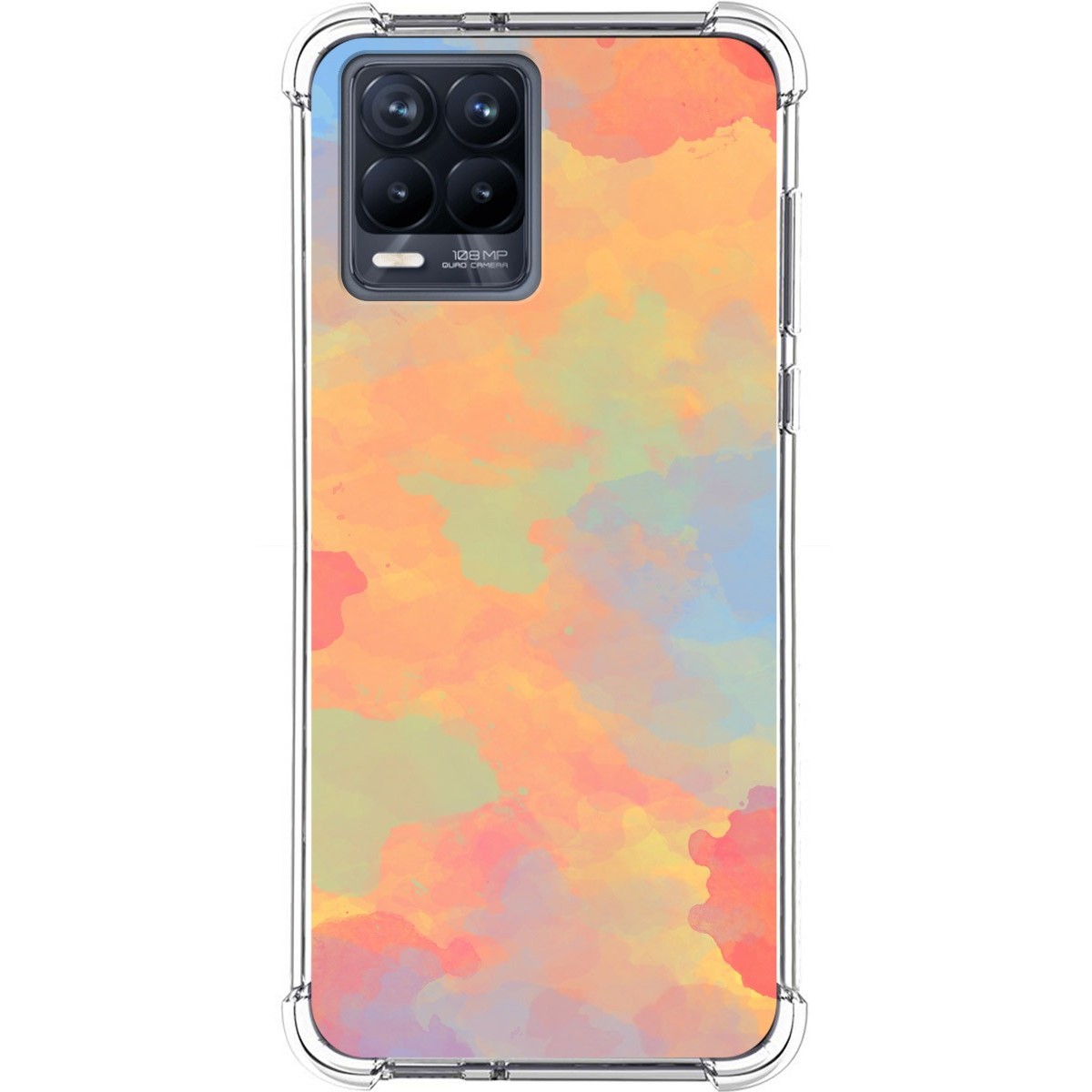 Funda Silicona Antigolpes para Realme 8 4G / 8 Pro diseño Acuarela 08 Dibujos