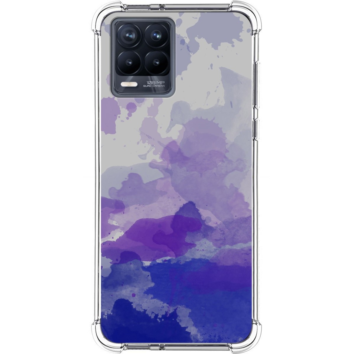 Funda Silicona Antigolpes para Realme 8 4G / 8 Pro diseño Acuarela 09 Dibujos