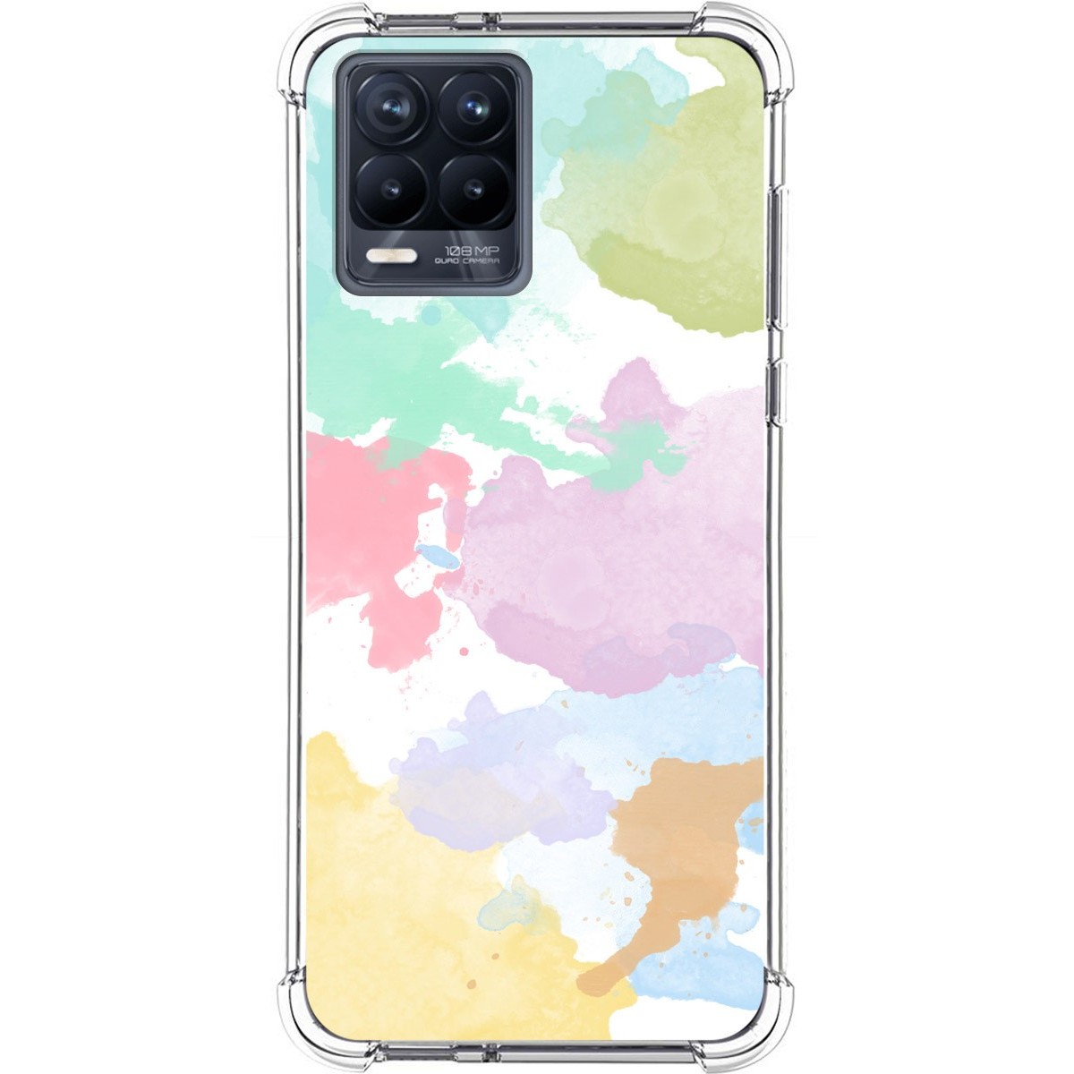 Funda Silicona Antigolpes para Realme 8 4G / 8 Pro diseño Acuarela 11 Dibujos