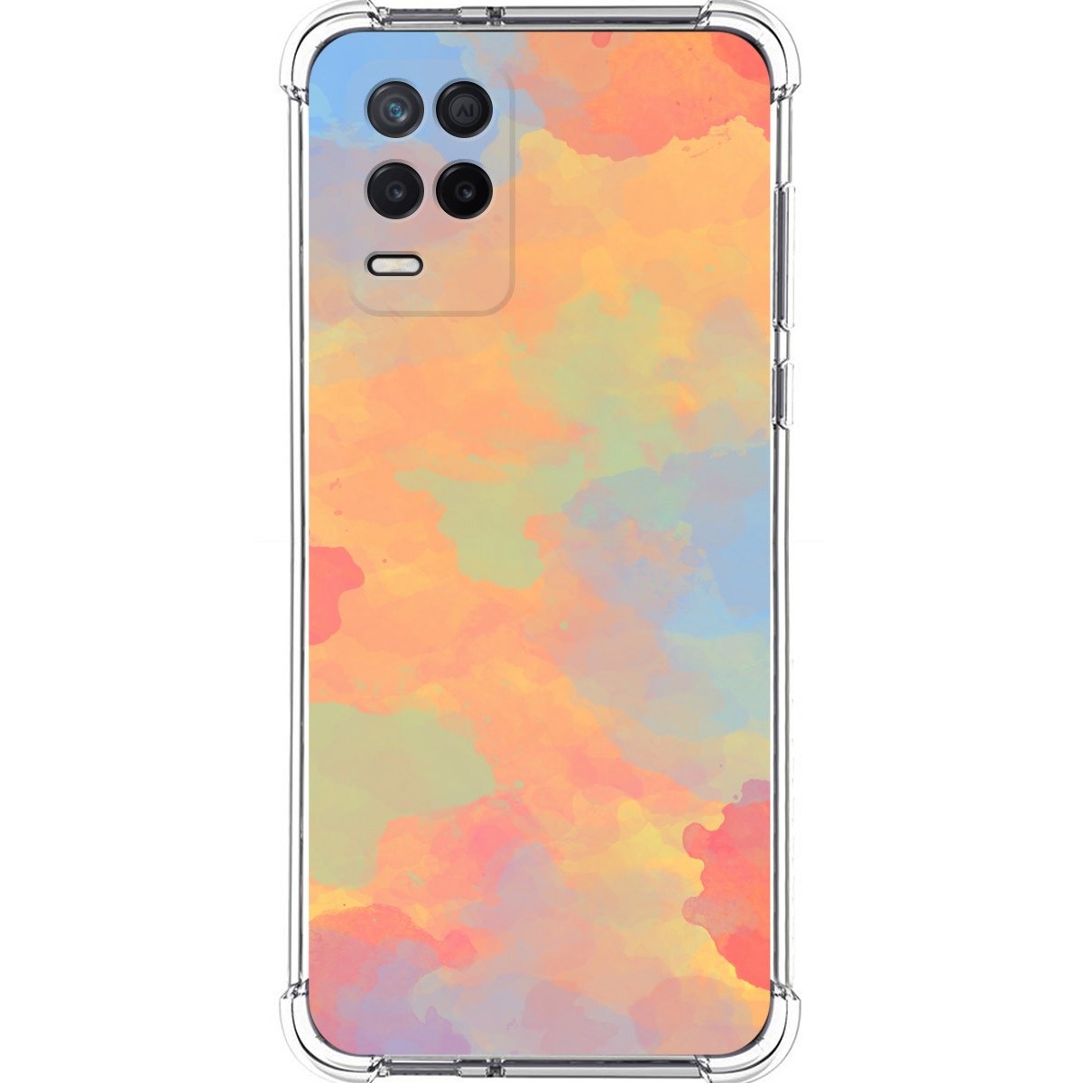 Funda Silicona Antigolpes para Realme 8 5G / Narzo 30 5G diseño Acuarela 08 Dibujos