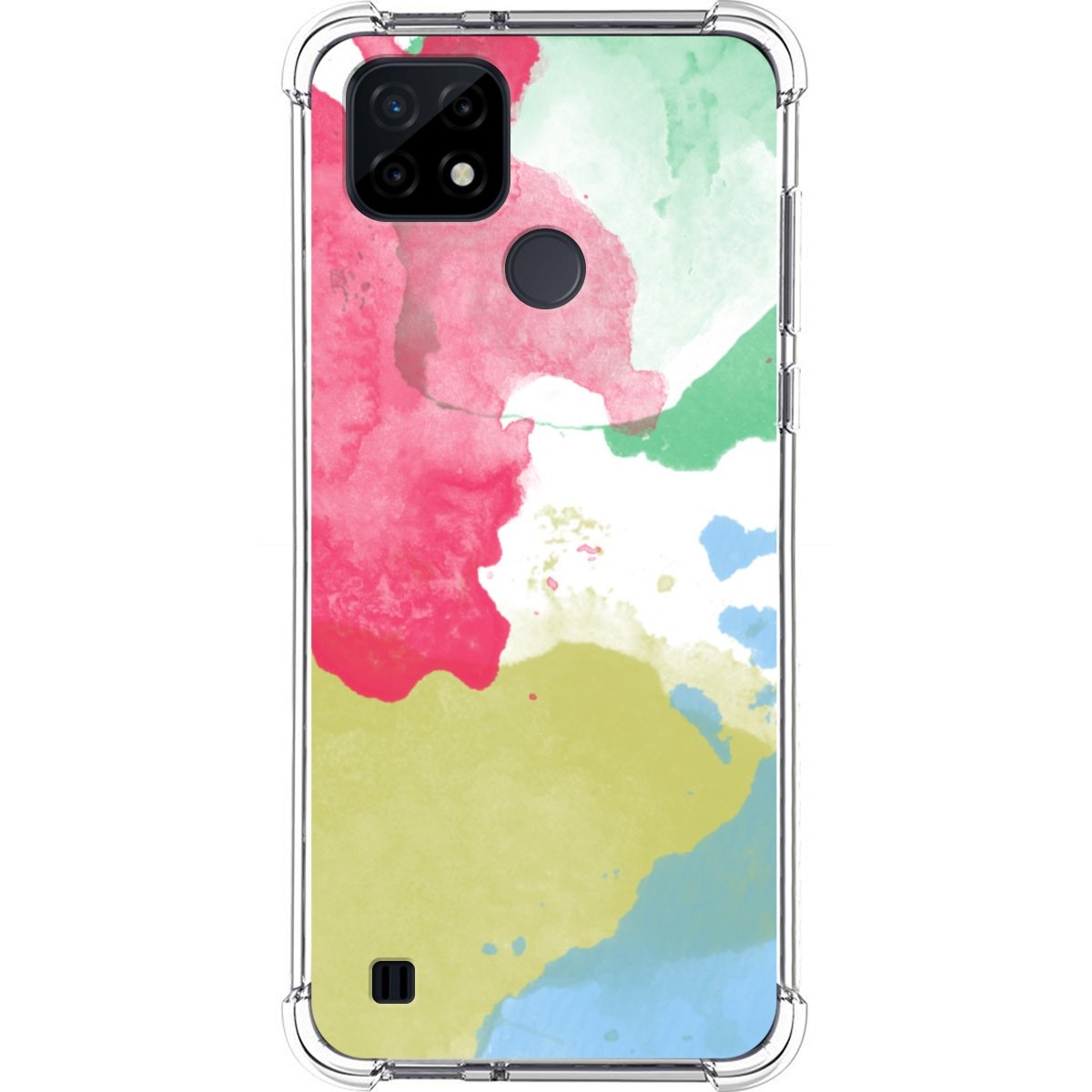 Funda Silicona Antigolpes para Realme C21 diseño Acuarela 02 Dibujos