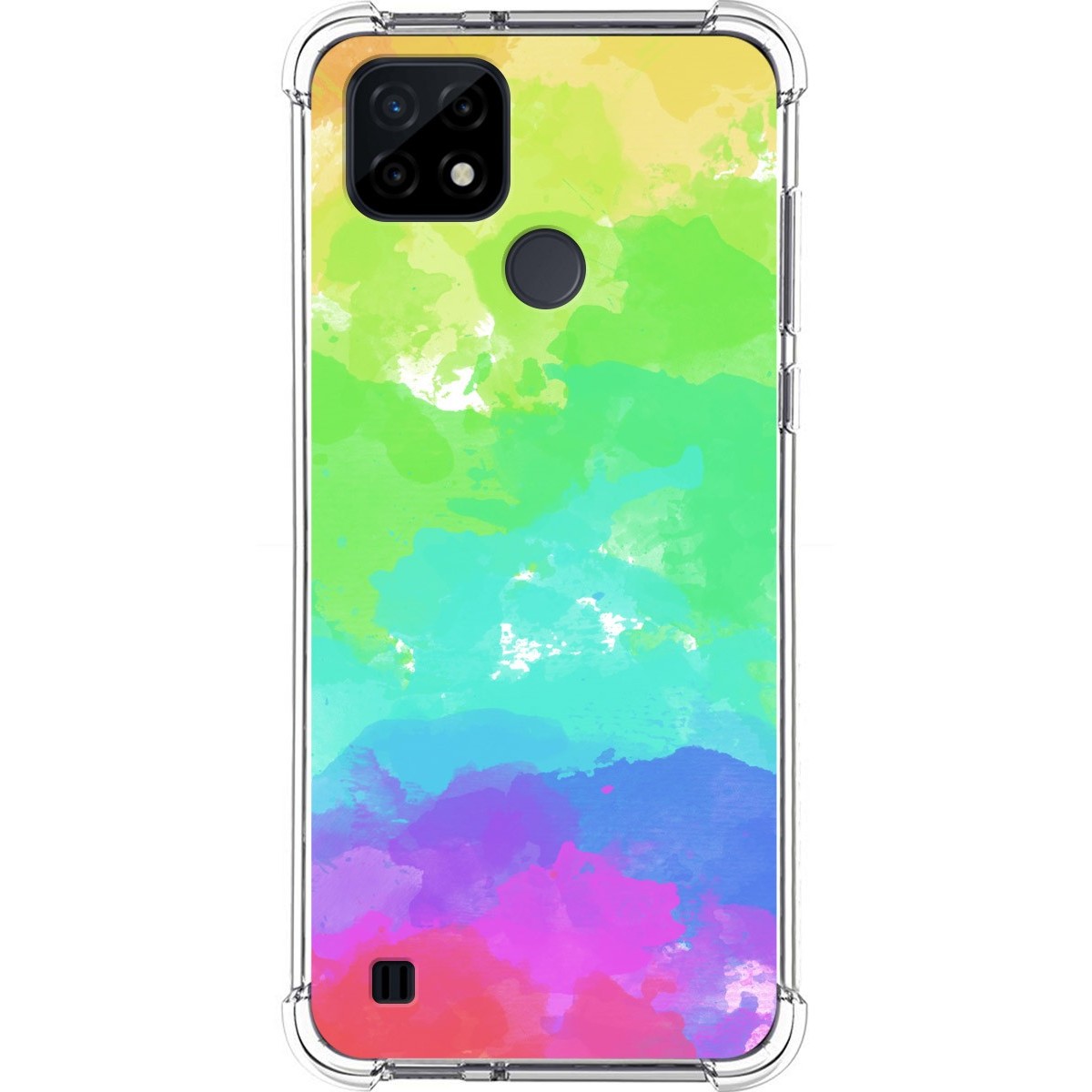 Funda Silicona Antigolpes para Realme C21 diseño Acuarela 03 Dibujos