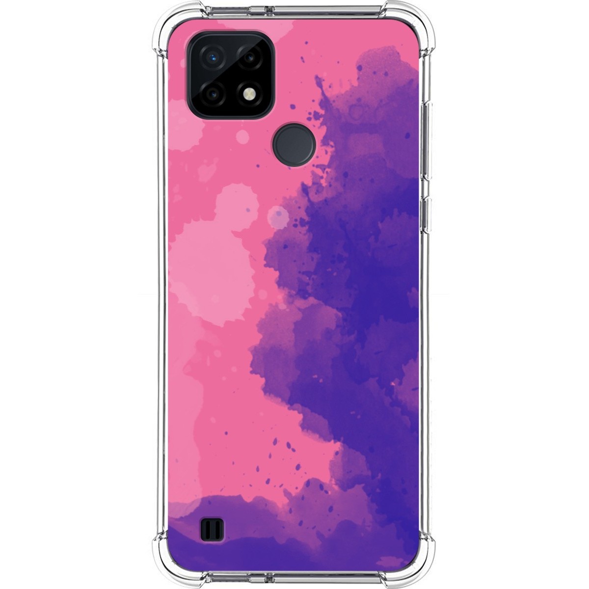 Funda Silicona Antigolpes para Realme C21 diseño Acuarela 07 Dibujos