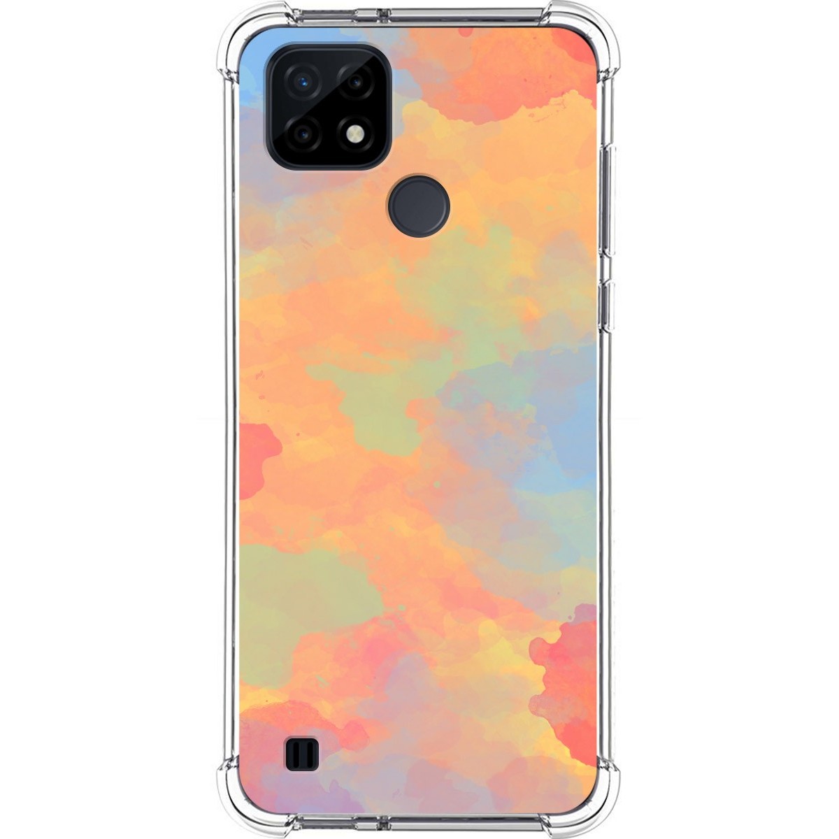Funda Silicona Antigolpes para Realme C21 diseño Acuarela 08 Dibujos