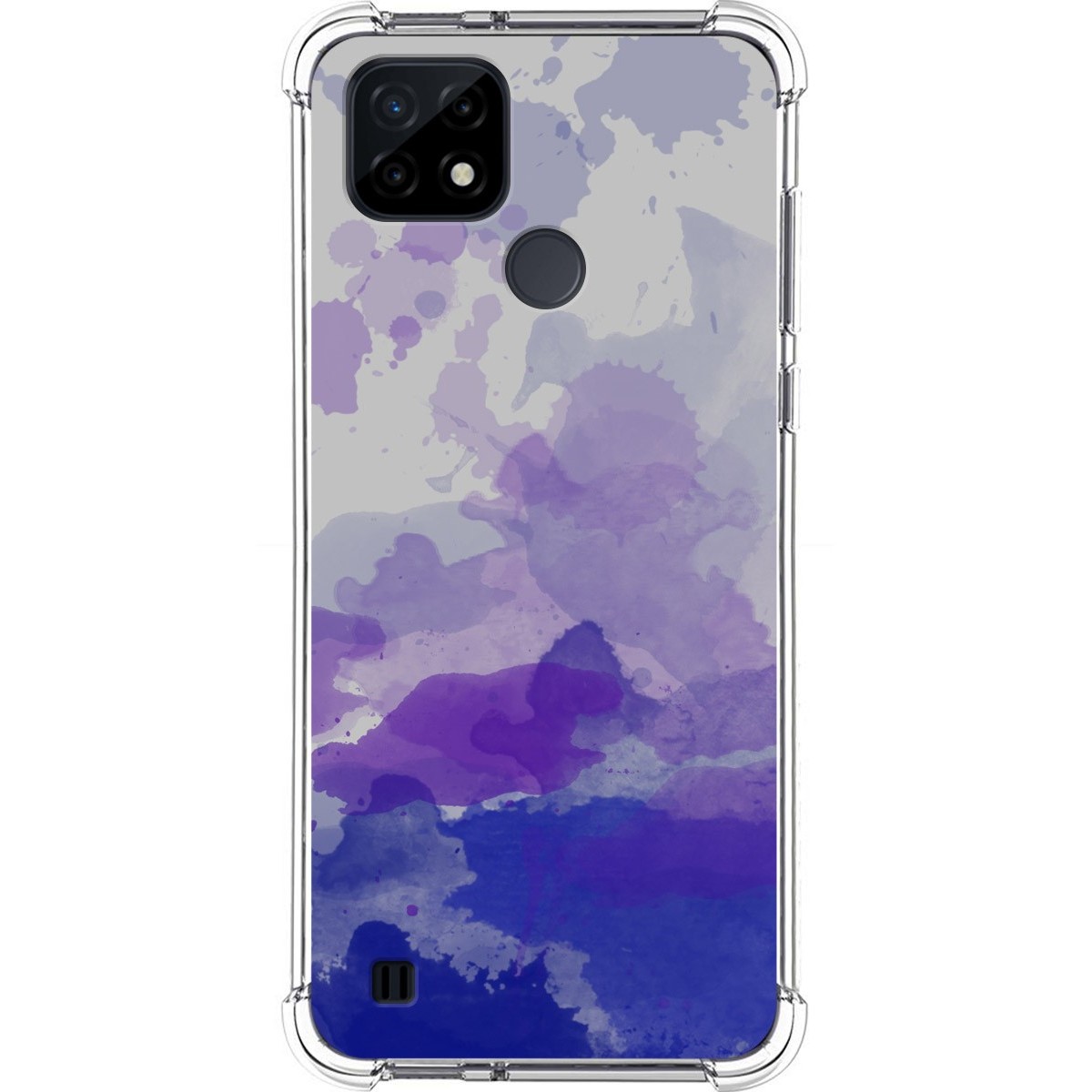 Funda Silicona Antigolpes para Realme C21 diseño Acuarela 09 Dibujos