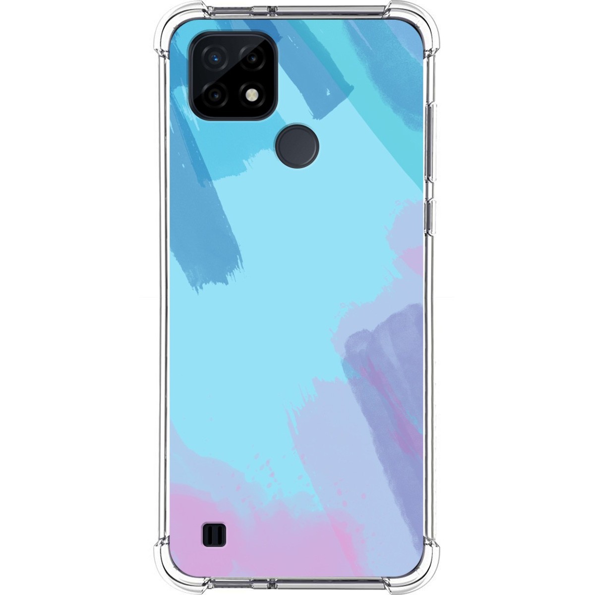 Funda Silicona Antigolpes para Realme C21 diseño Acuarela 10 Dibujos