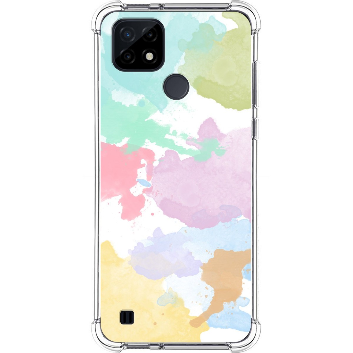 Funda Silicona Antigolpes para Realme C21 diseño Acuarela 11 Dibujos