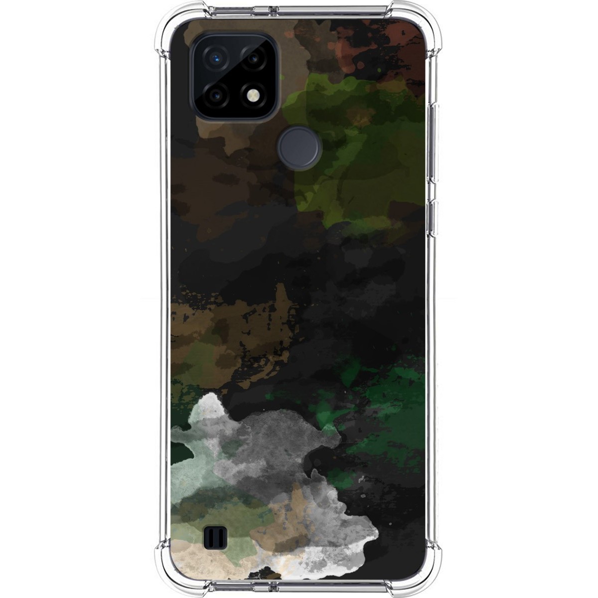 Funda Silicona Antigolpes para Realme C21 diseño Acuarela 12 Dibujos