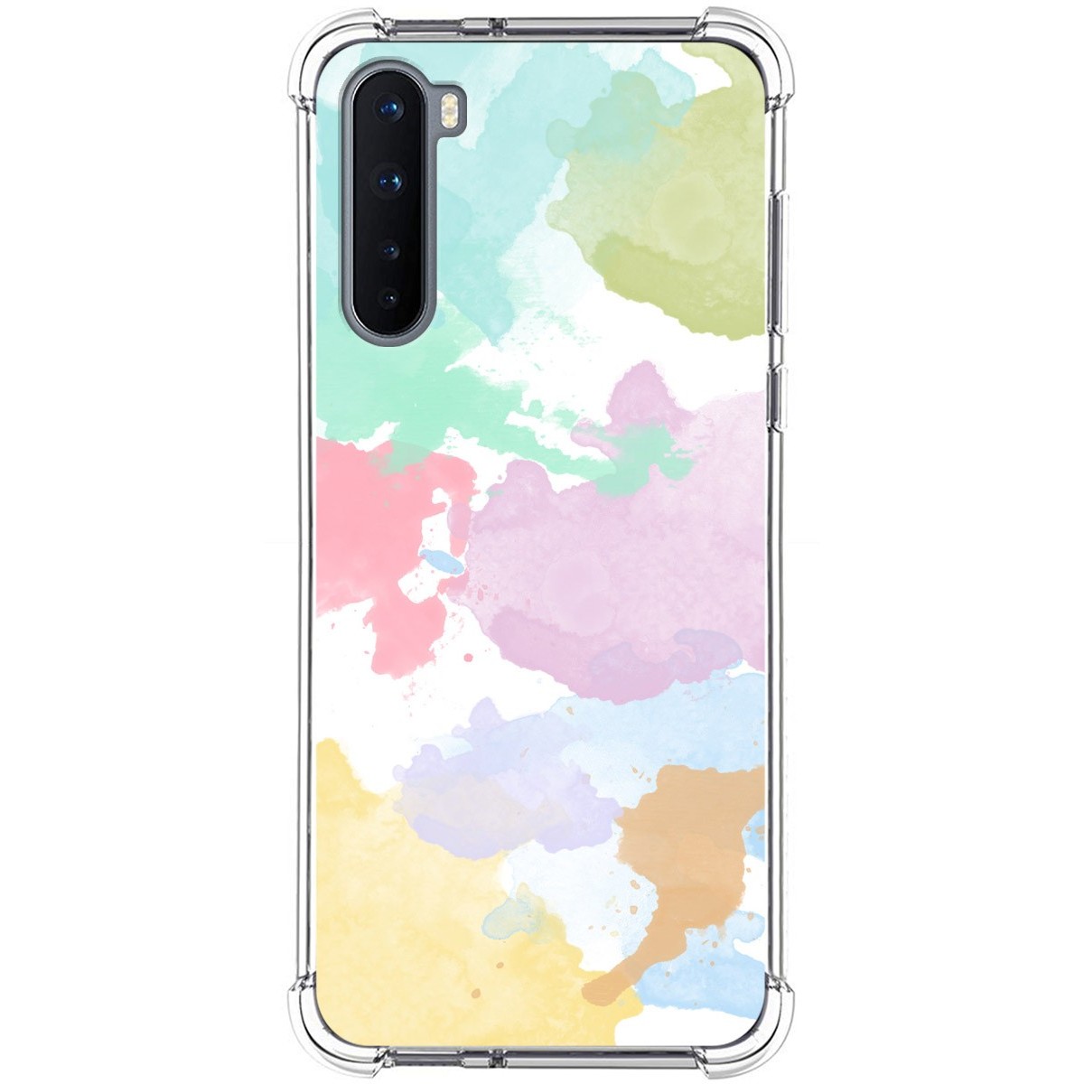 Funda Silicona Antigolpes para OnePlus Nord diseño Acuarela 11 Dibujos