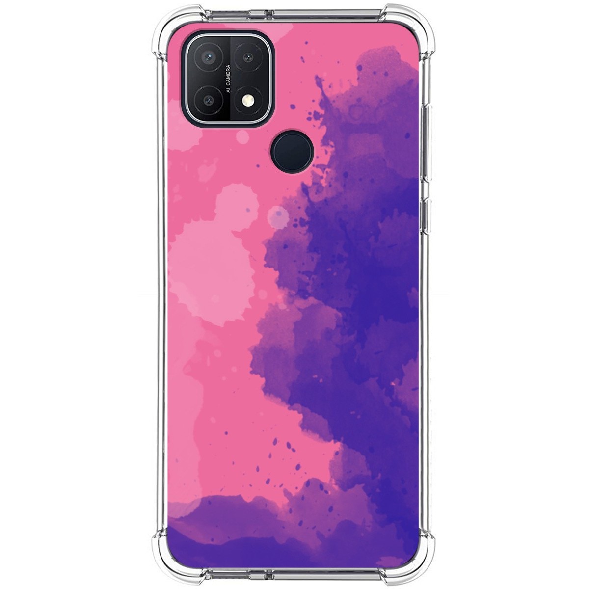 Funda Silicona Antigolpes para Oppo A15 diseño Acuarela 07 Dibujos
