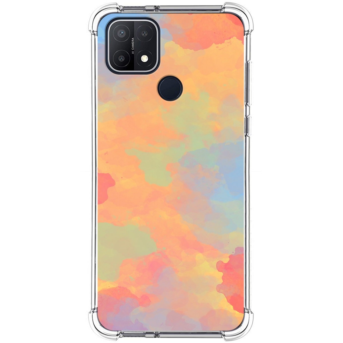 Funda Silicona Antigolpes para Oppo A15 diseño Acuarela 08 Dibujos