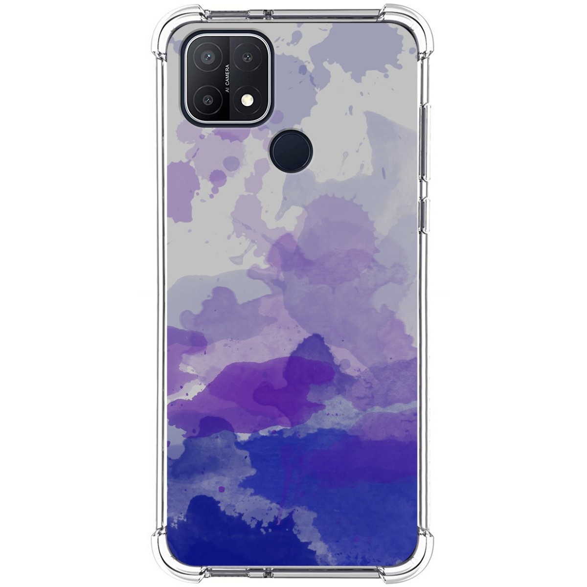 Funda Silicona Antigolpes para Oppo A15 diseño Acuarela 09 Dibujos