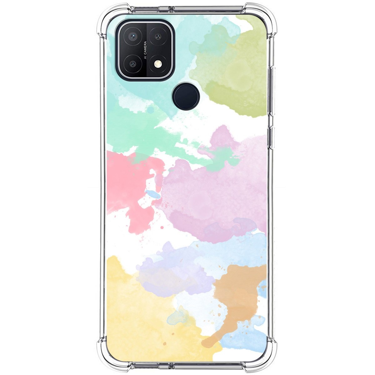 Funda Silicona Antigolpes para Oppo A15 diseño Acuarela 11 Dibujos