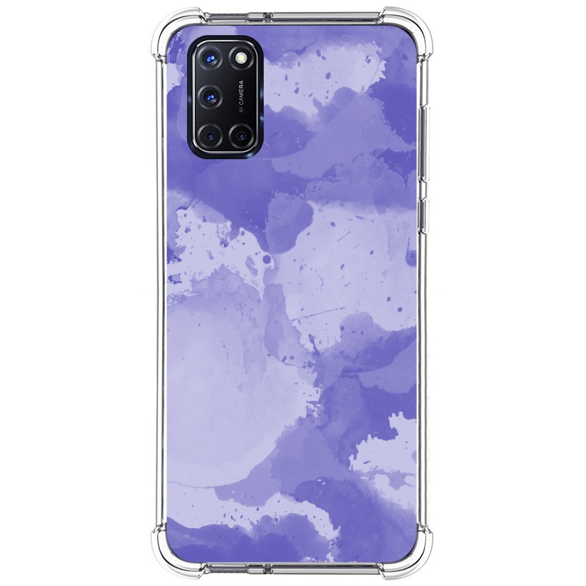 Funda Silicona Antigolpes para Oppo A52 / A72 diseño Acuarela 01 Dibujos