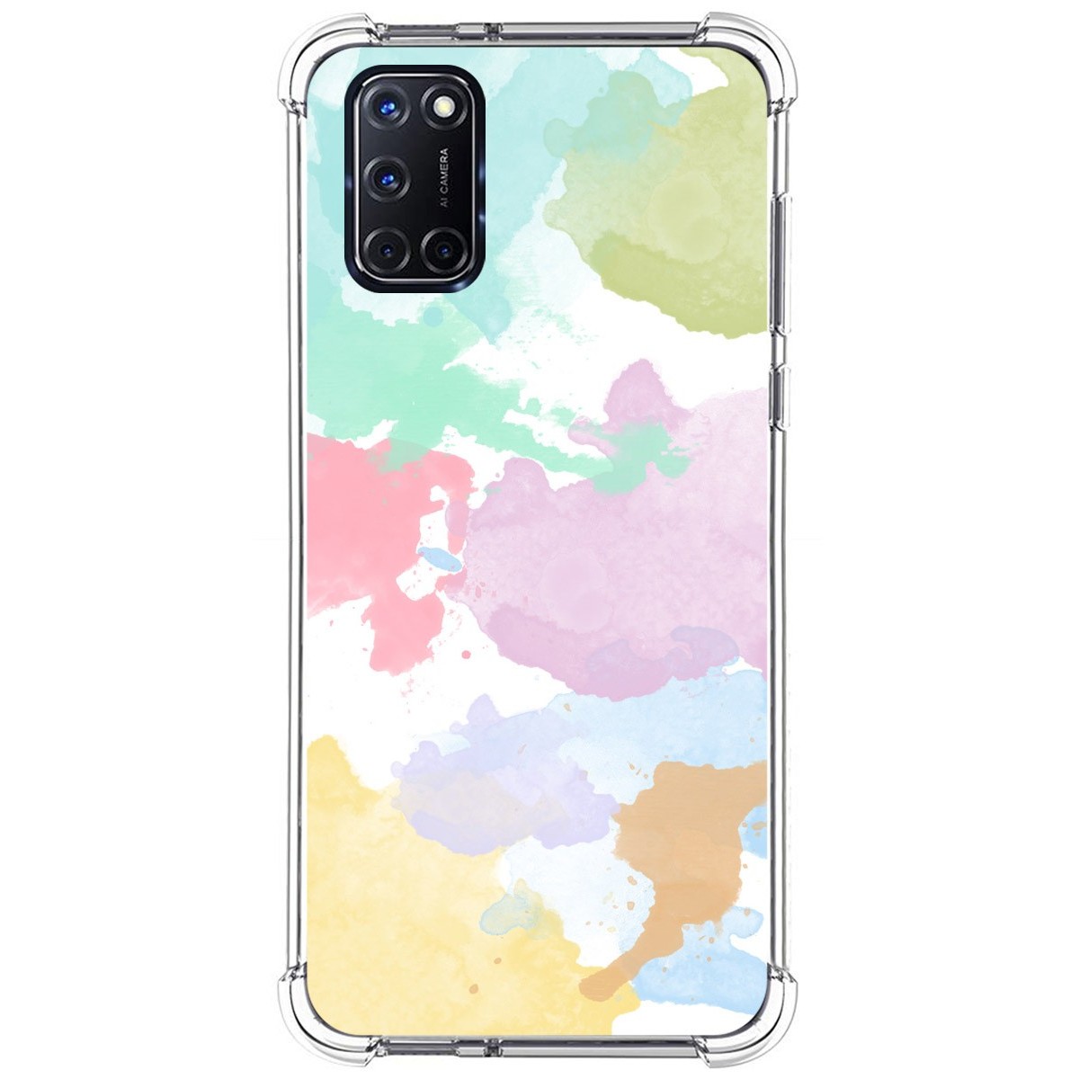 Funda Silicona Antigolpes para Oppo A52 / A72 diseño Acuarela 11 Dibujos