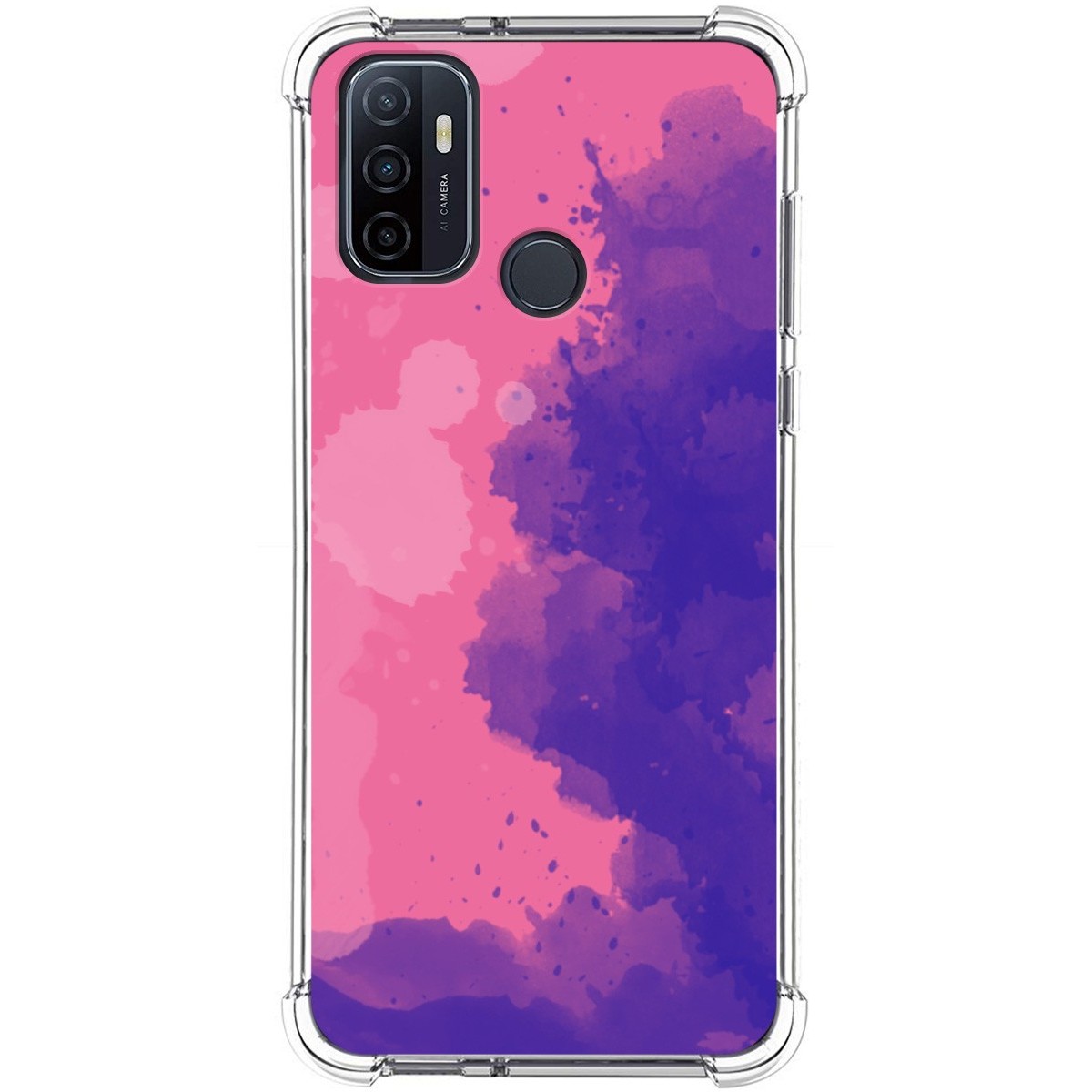 Funda Silicona Antigolpes para Oppo A53 / A53s diseño Acuarela 07 Dibujos