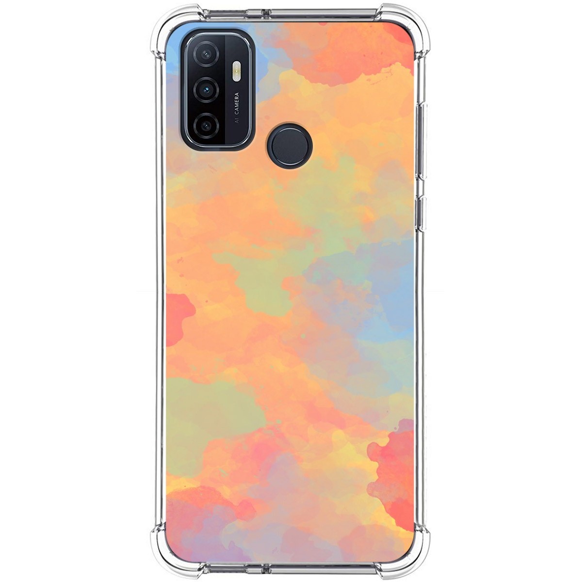 Funda Silicona Antigolpes para Oppo A53 / A53s diseño Acuarela 08 Dibujos