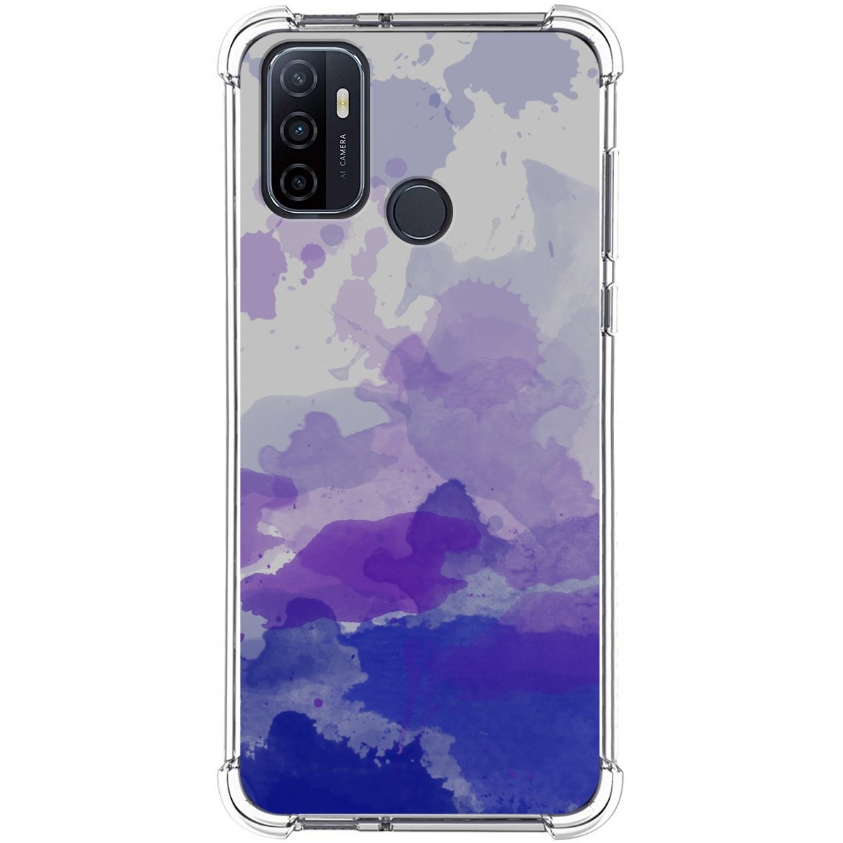 Funda Silicona Antigolpes para Oppo A53 / A53s diseño Acuarela 09 Dibujos