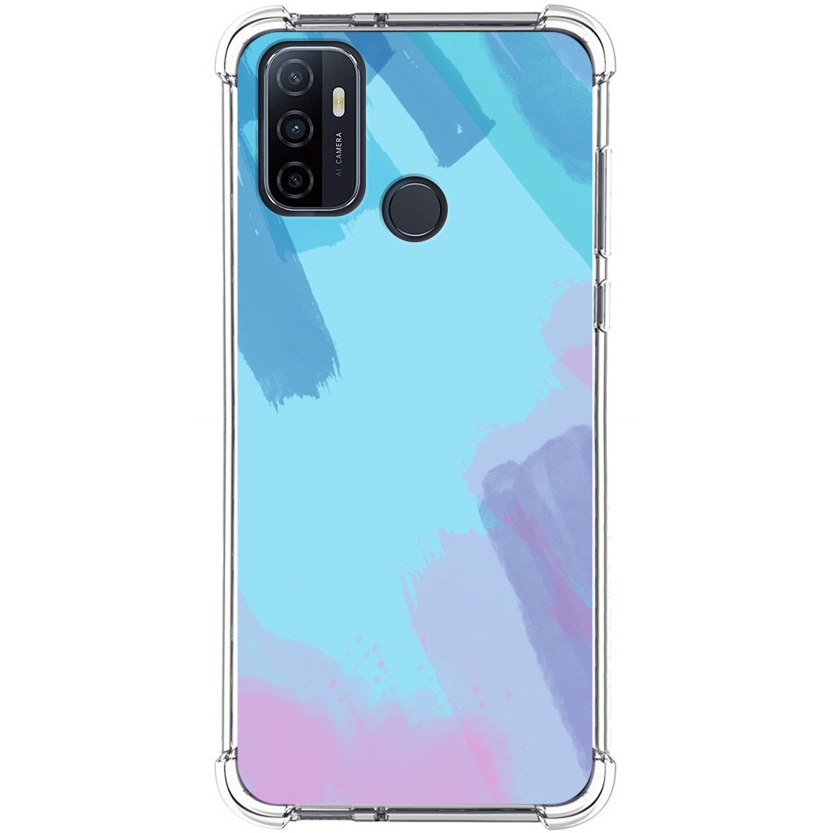 Funda Silicona Antigolpes para Oppo A53 / A53s diseño Acuarela 10 Dibujos