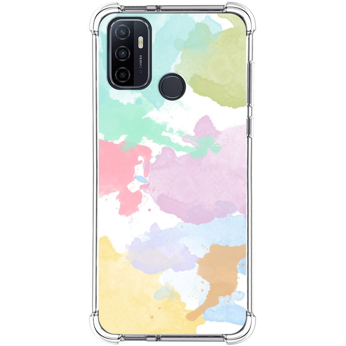 Funda Silicona Antigolpes para Oppo A53 / A53s diseño Acuarela 11 Dibujos