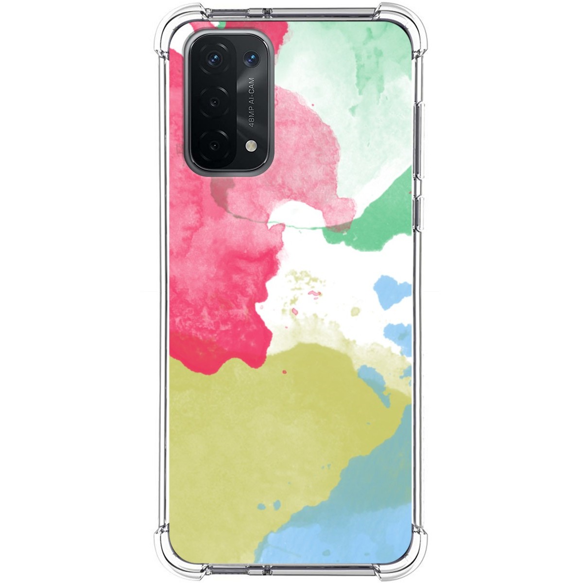 Funda Silicona Antigolpes para Oppo A54 5G / A74 5G diseño Acuarela 02 Dibujos