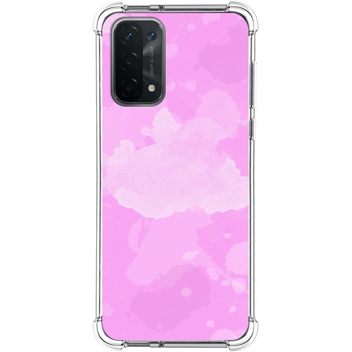 Funda Silicona Antigolpes para Oppo A54 5G / A74 5G diseño Acuarela 04 Dibujos