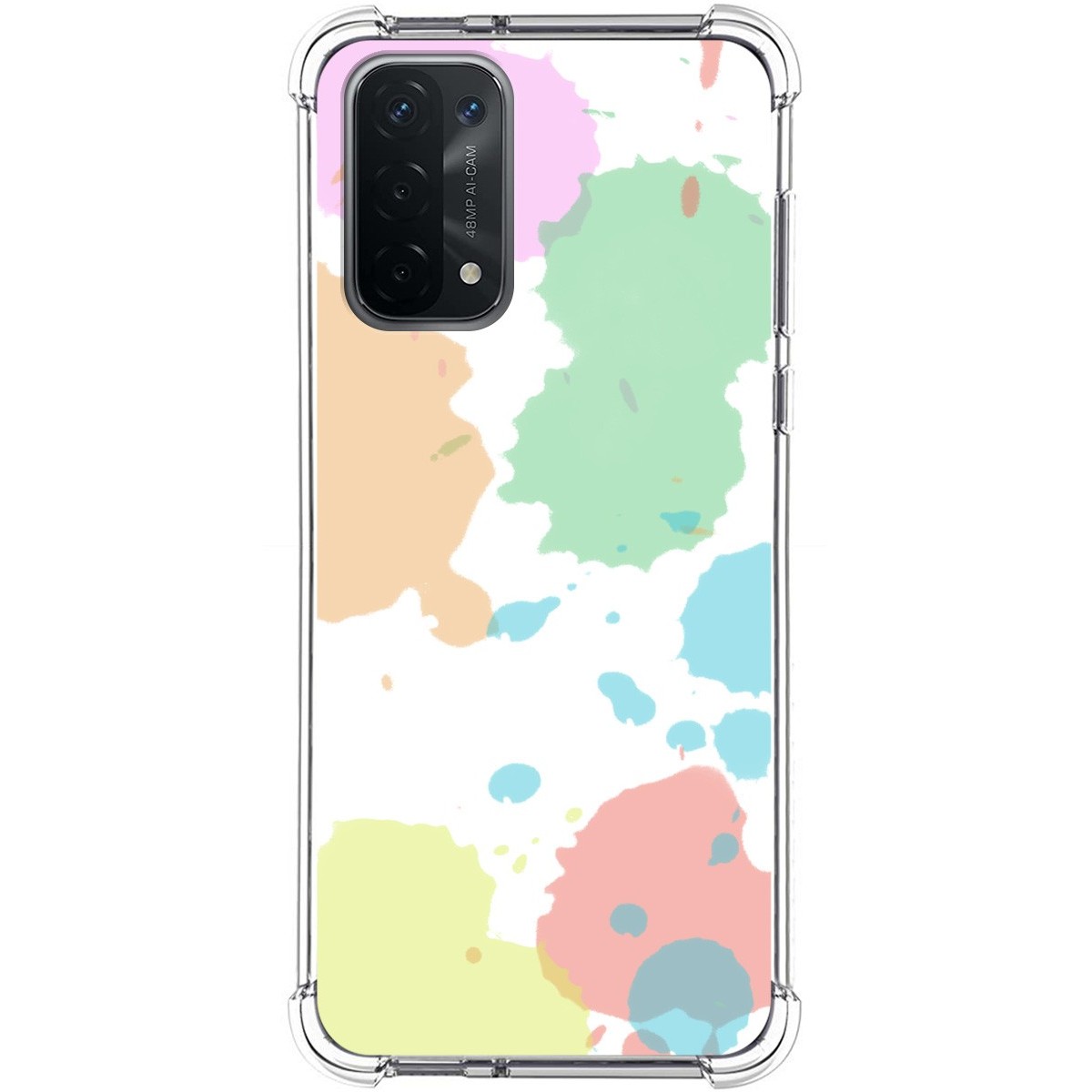 Funda Silicona Antigolpes para Oppo A54 5G / A74 5G diseño Acuarela 05 Dibujos