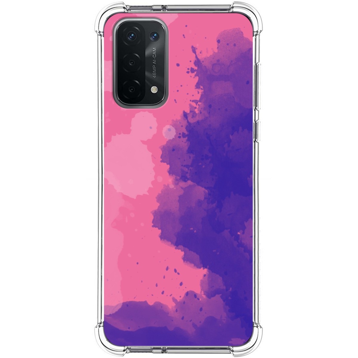 Funda Silicona Antigolpes para Oppo A54 5G / A74 5G diseño Acuarela 07 Dibujos