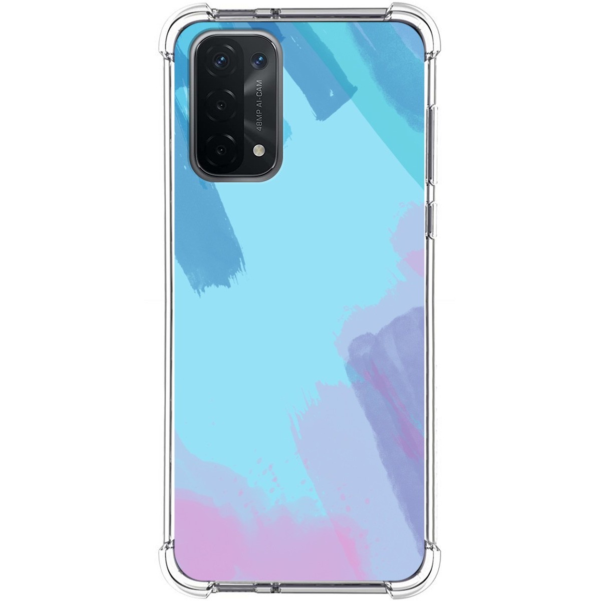 Funda Silicona Antigolpes para Oppo A54 5G / A74 5G diseño Acuarela 10 Dibujos