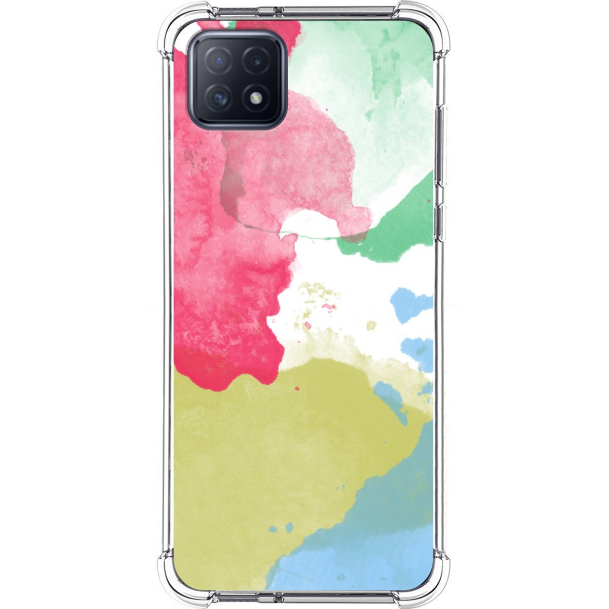 Funda Silicona Antigolpes para Oppo A73 5G diseño Acuarela 02 Dibujos