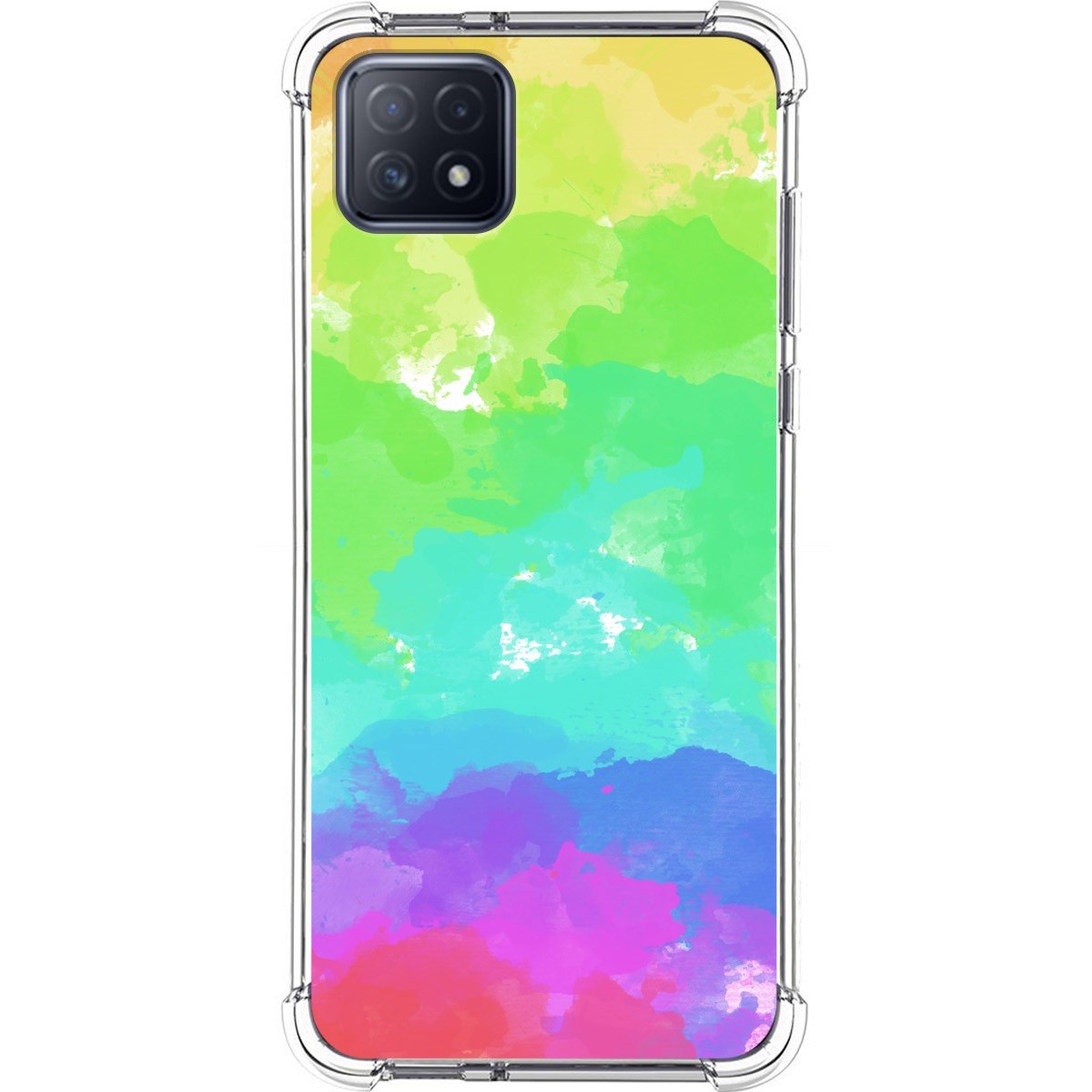 Funda Silicona Antigolpes para Oppo A73 5G diseño Acuarela 03 Dibujos