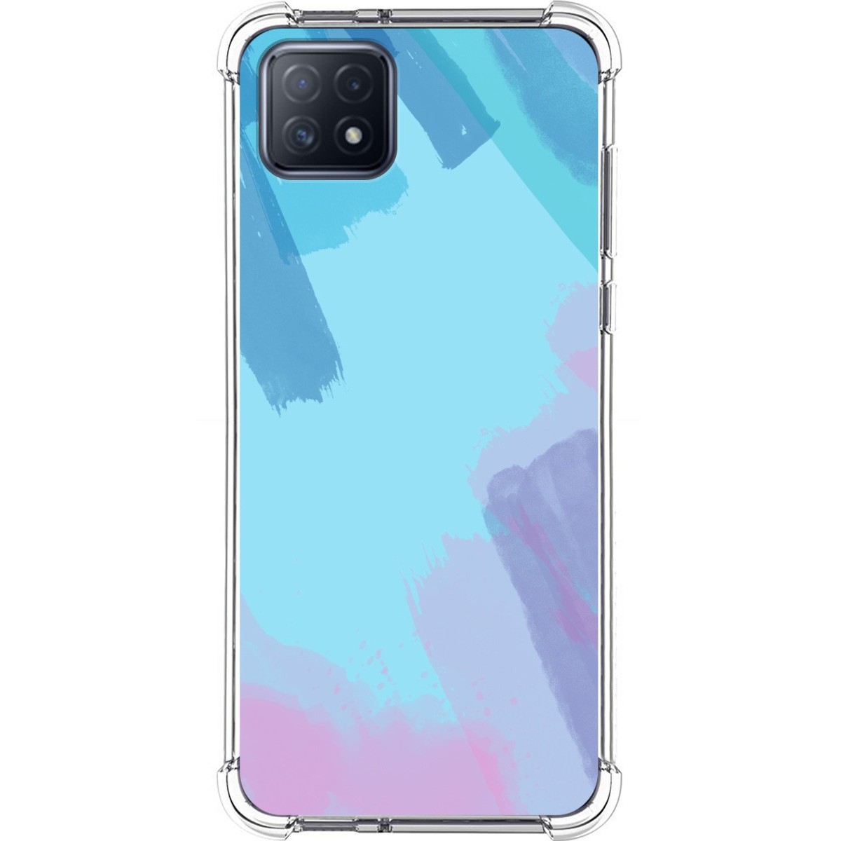 Funda Silicona Antigolpes para Oppo A73 5G diseño Acuarela 10 Dibujos