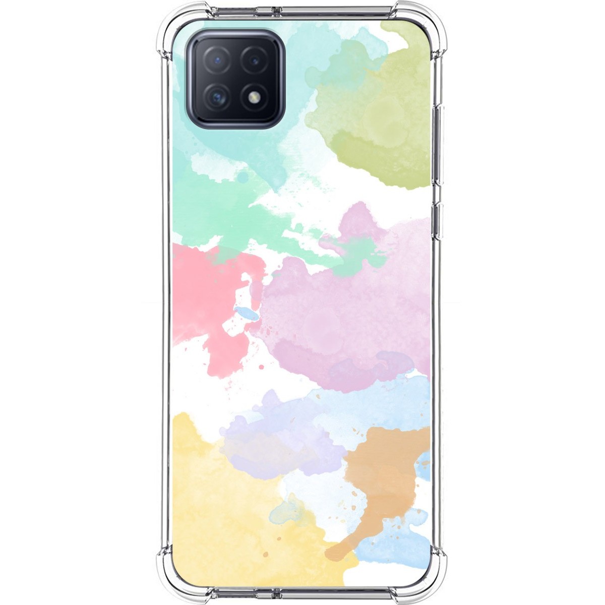 Funda Silicona Antigolpes para Oppo A73 5G diseño Acuarela 11 Dibujos