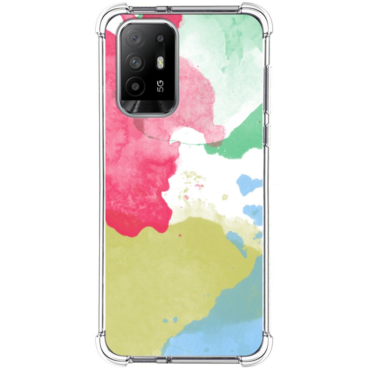 Funda Silicona Antigolpes para Oppo A94 5G diseño Acuarela 02 Dibujos