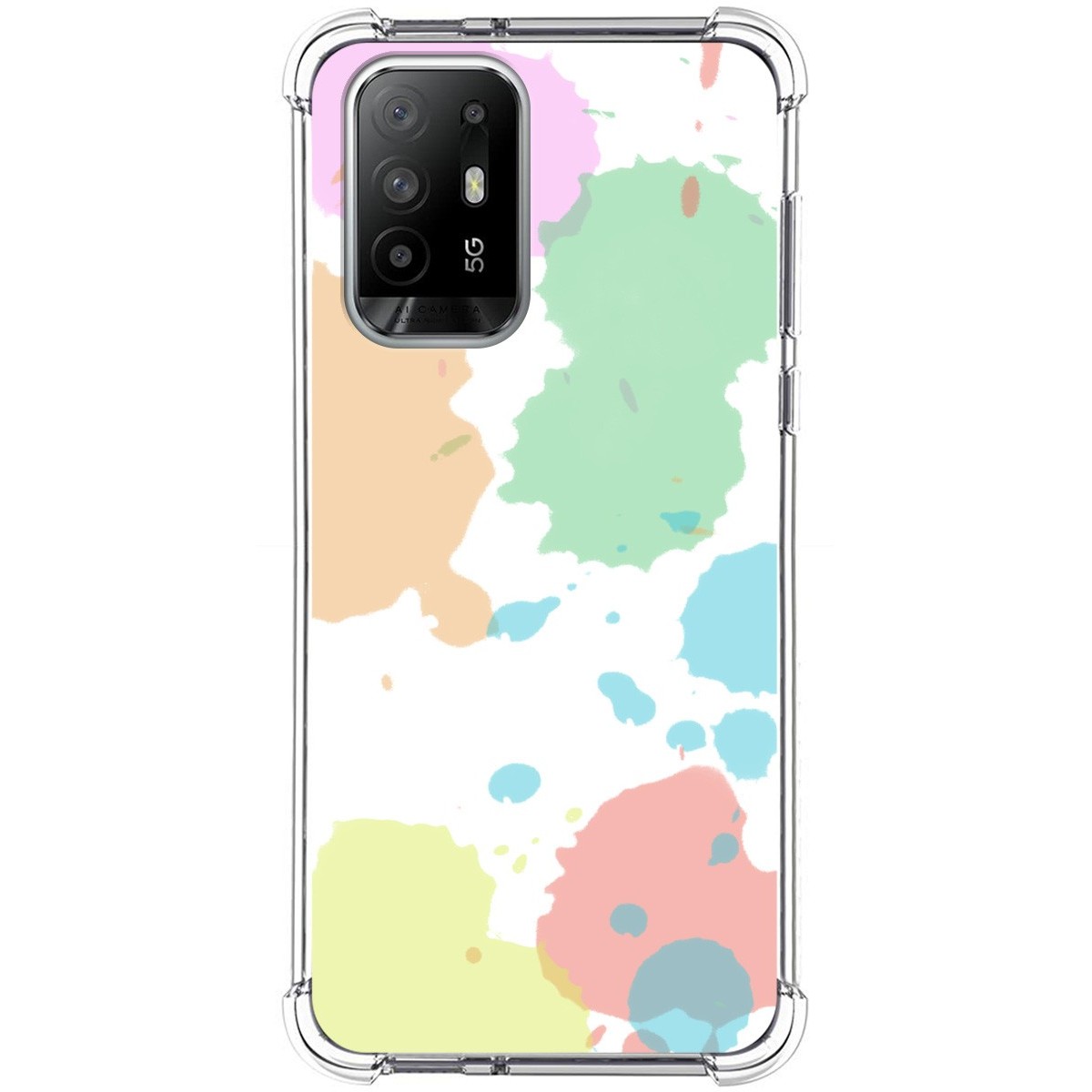 Funda Silicona Antigolpes para Oppo A94 5G diseño Acuarela 05 Dibujos