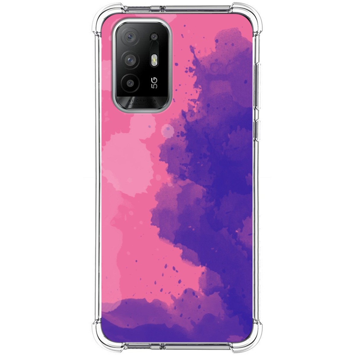 Funda Silicona Antigolpes para Oppo A94 5G diseño Acuarela 07 Dibujos