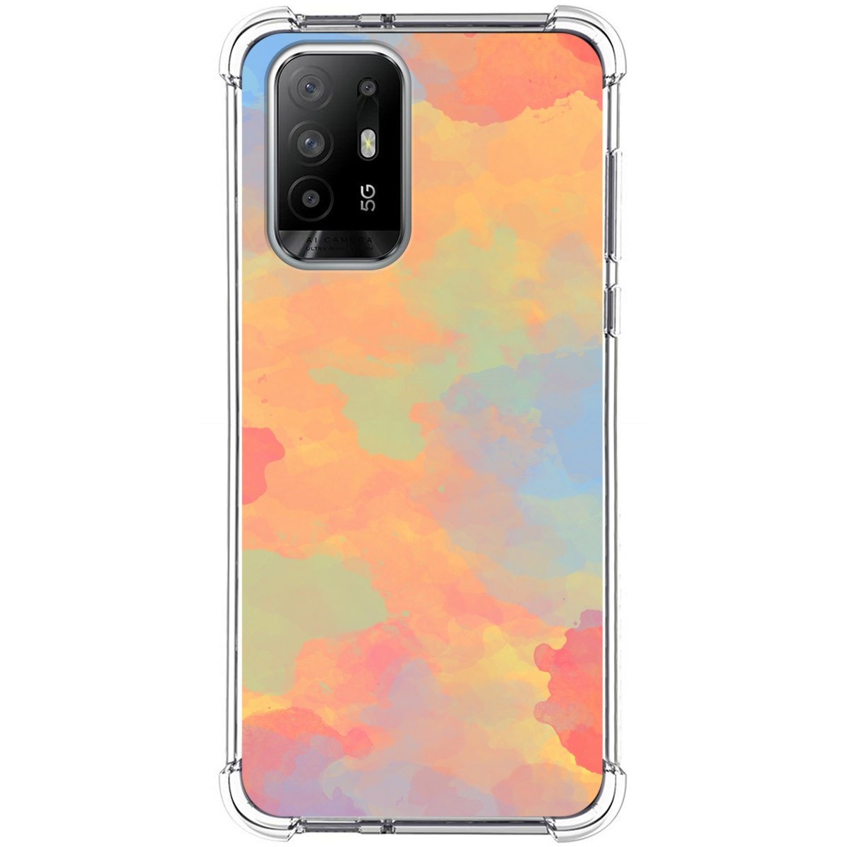 Funda Silicona Antigolpes para Oppo A94 5G diseño Acuarela 08 Dibujos