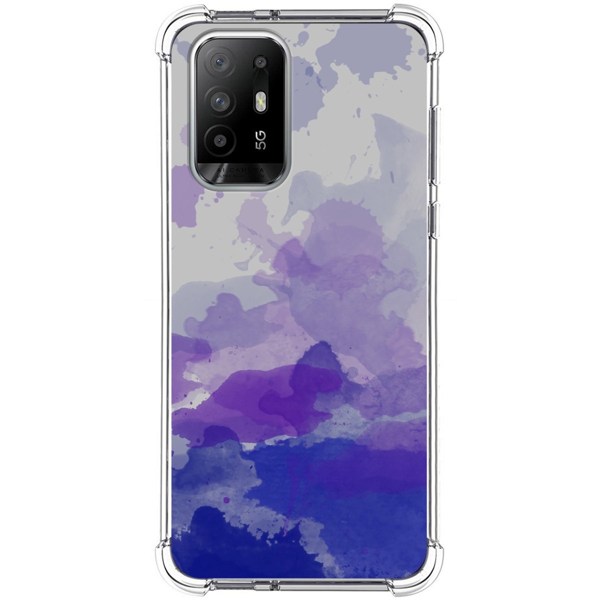 Funda Silicona Antigolpes para Oppo A94 5G diseño Acuarela 09 Dibujos