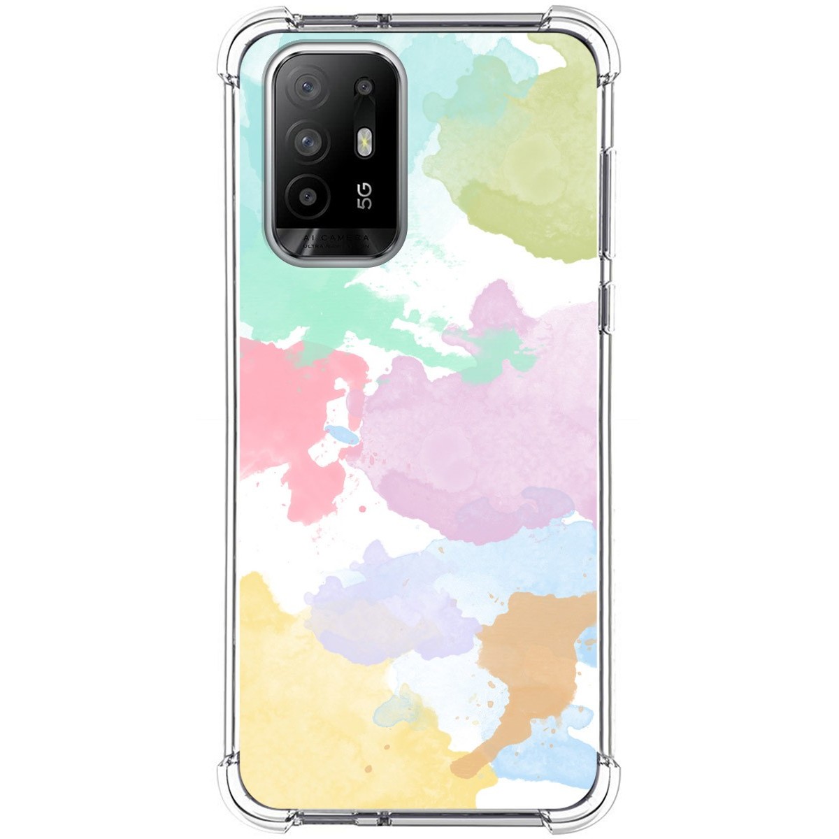 Funda Silicona Antigolpes para Oppo A94 5G diseño Acuarela 11 Dibujos