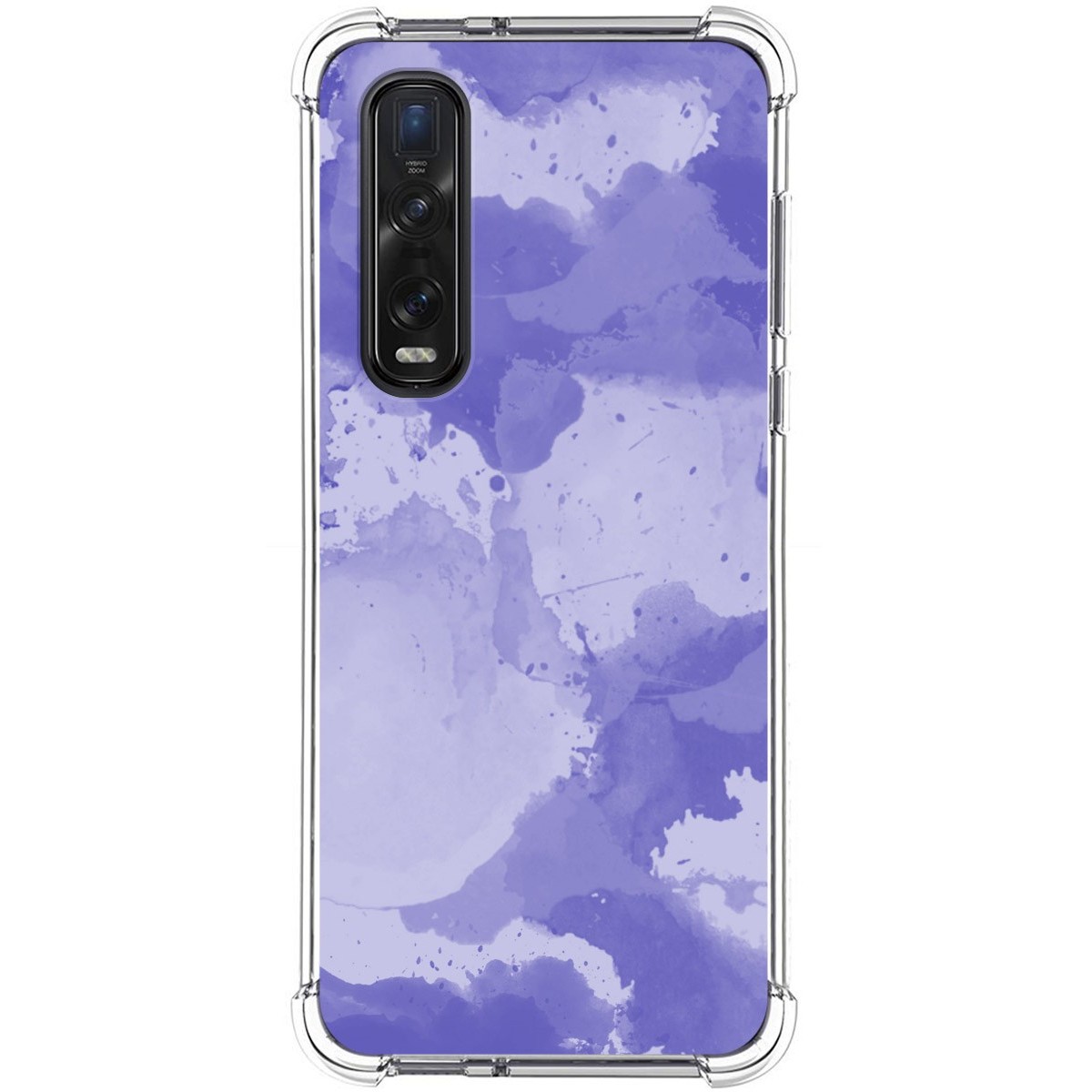 Funda Silicona Antigolpes para Oppo Find X2 Pro diseño Acuarela 01 Dibujos