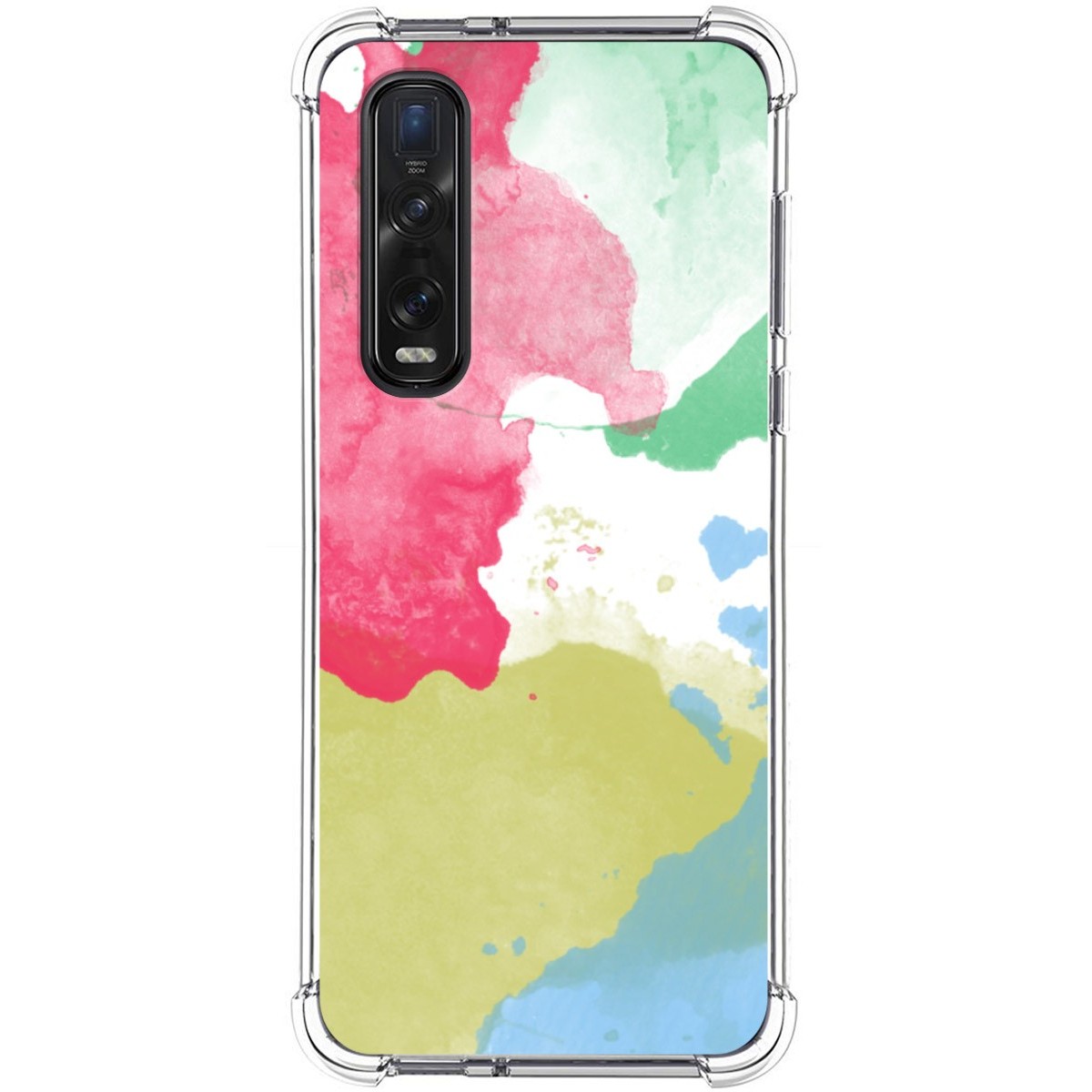 Funda Silicona Antigolpes para Oppo Find X2 Pro diseño Acuarela 02 Dibujos