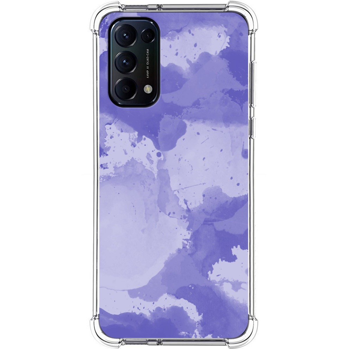 Funda Silicona Antigolpes para Oppo Find X3 Lite 5G diseño Acuarela 01 Dibujos