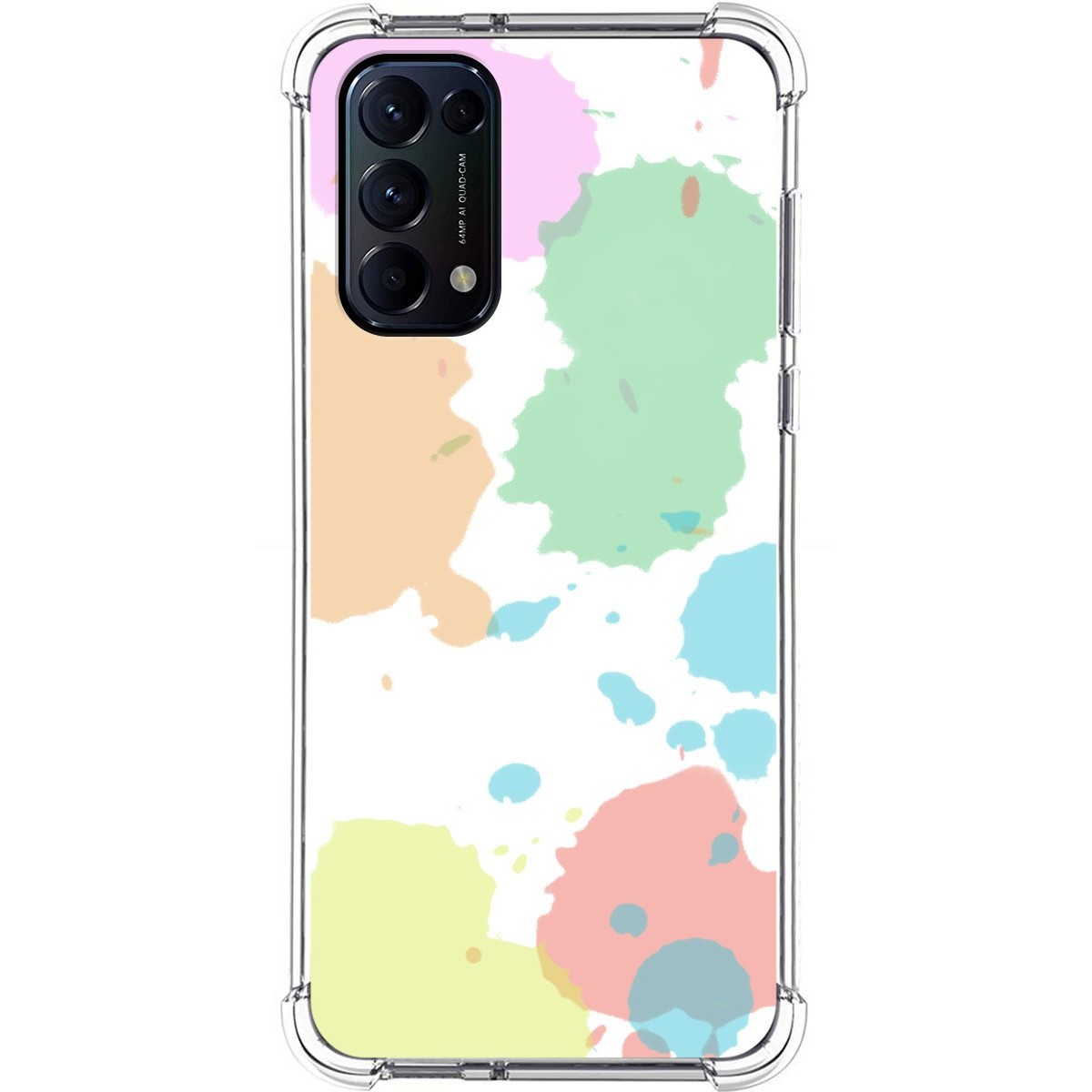 Funda Silicona Antigolpes para Oppo Find X3 Lite 5G diseño Acuarela 05 Dibujos